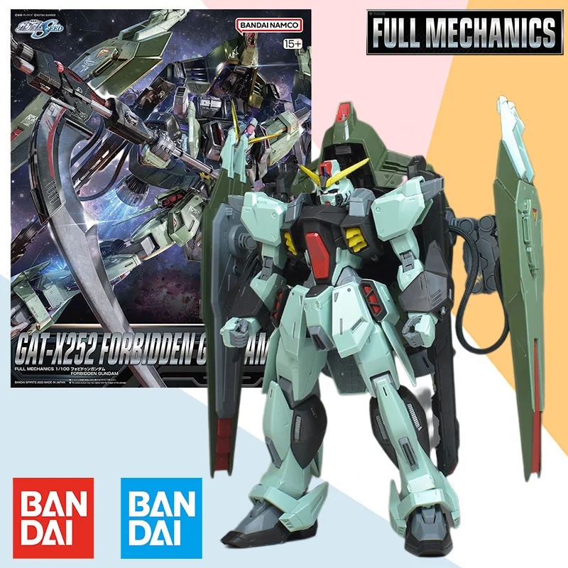 

Bandai Original FM 1/144 GAT-X252 FORBIDDEN GUNDAM Aninm Action Figure Assembly Model Kit Toy Gift for Children