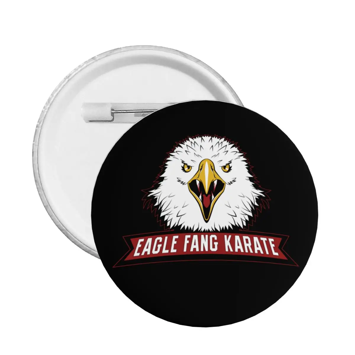 Eagle Fang Karate Cobra Kai Soft Button Pin Custom Funny Classic Tv Movies Pinback Badge Brooch Lovers Gift