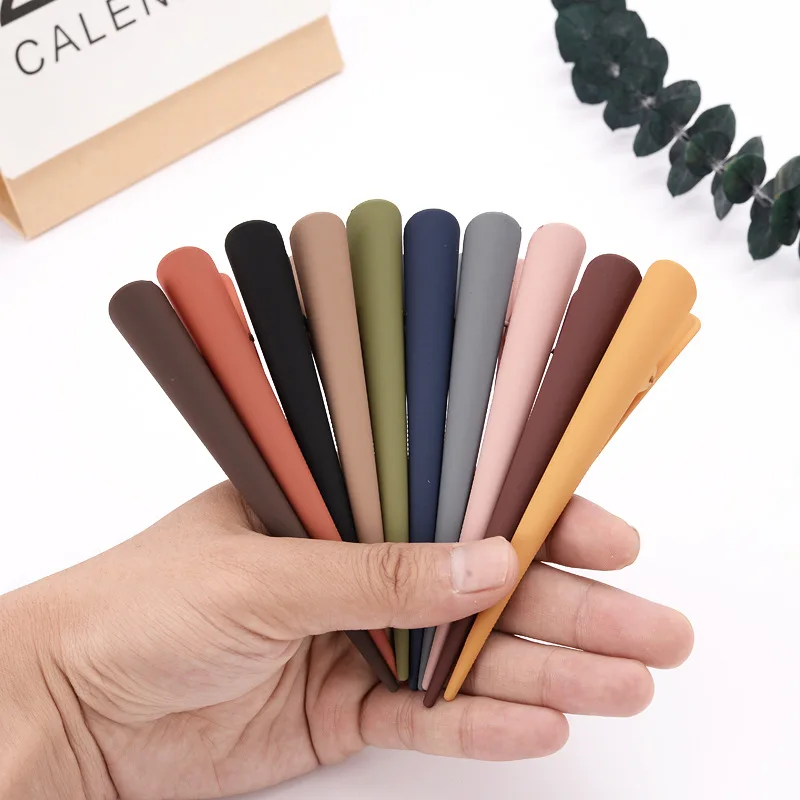 1Pcs Selling New Fashion Frosted ins simple wild resin horn large clip hairpin Barrettes For Women Girls Accessories Headwear - Detail 1
