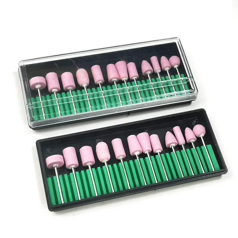 12PCS Electric Manicure Nail Drill Bits Set Nail Polishing Head Cutters Pedicure Nail Art Milling Cutter Files