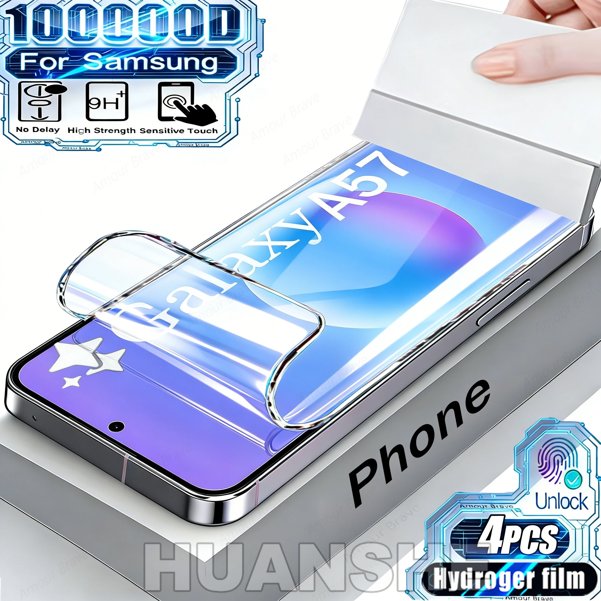 

4PCS Hydrogel Screen Protector Film for Samsung A57 A56 A55 A54 A53 A37 A36 A35 A34 A26 A25 A17 A16 A15 S26 Ultra S25 S24