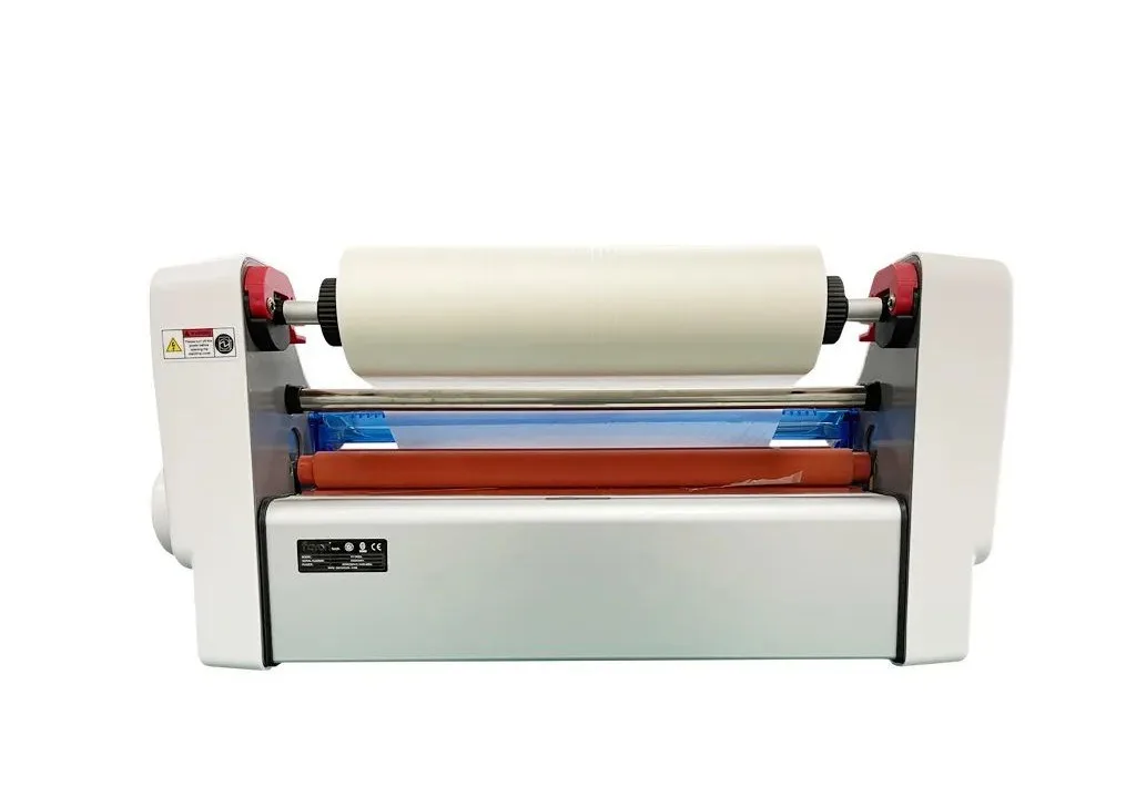 Small Double-Sided Laminating Machine Semi-Automatic FW-350DL Infrared Temperature Sensing Hot Melt Laminator for A3 A4 Paper