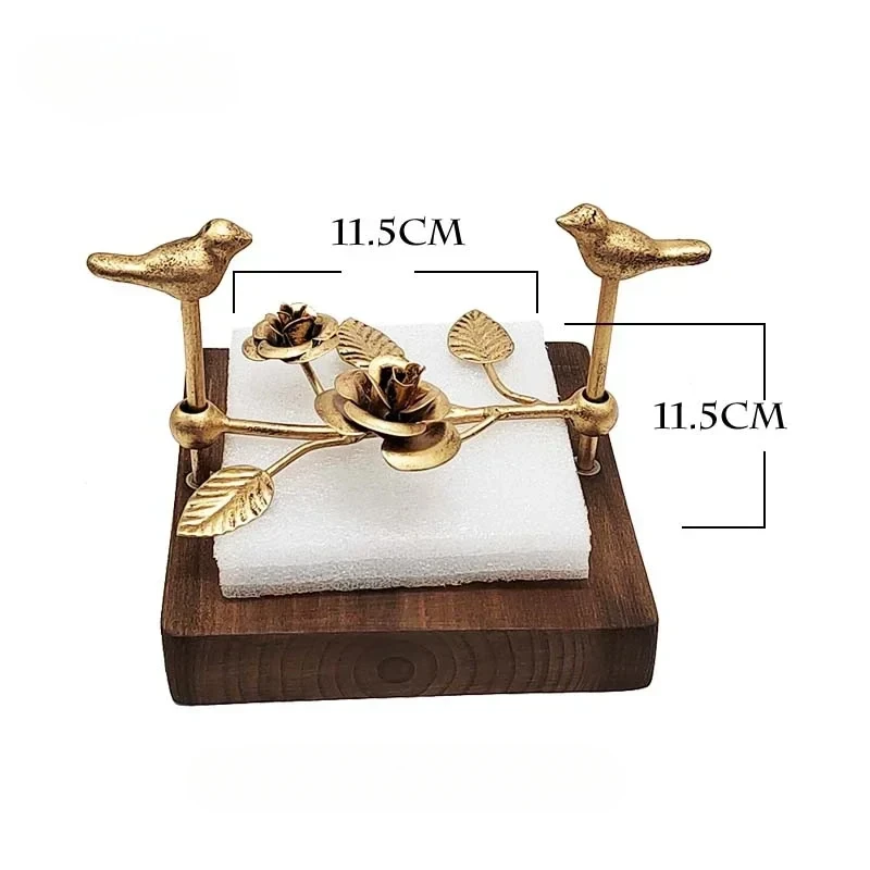 Hot Sale Paper Towel Rack - Classical Creative Wooden, Square Retro Design, Hotel Dining Room Rose Paper Holder,  Room Storage