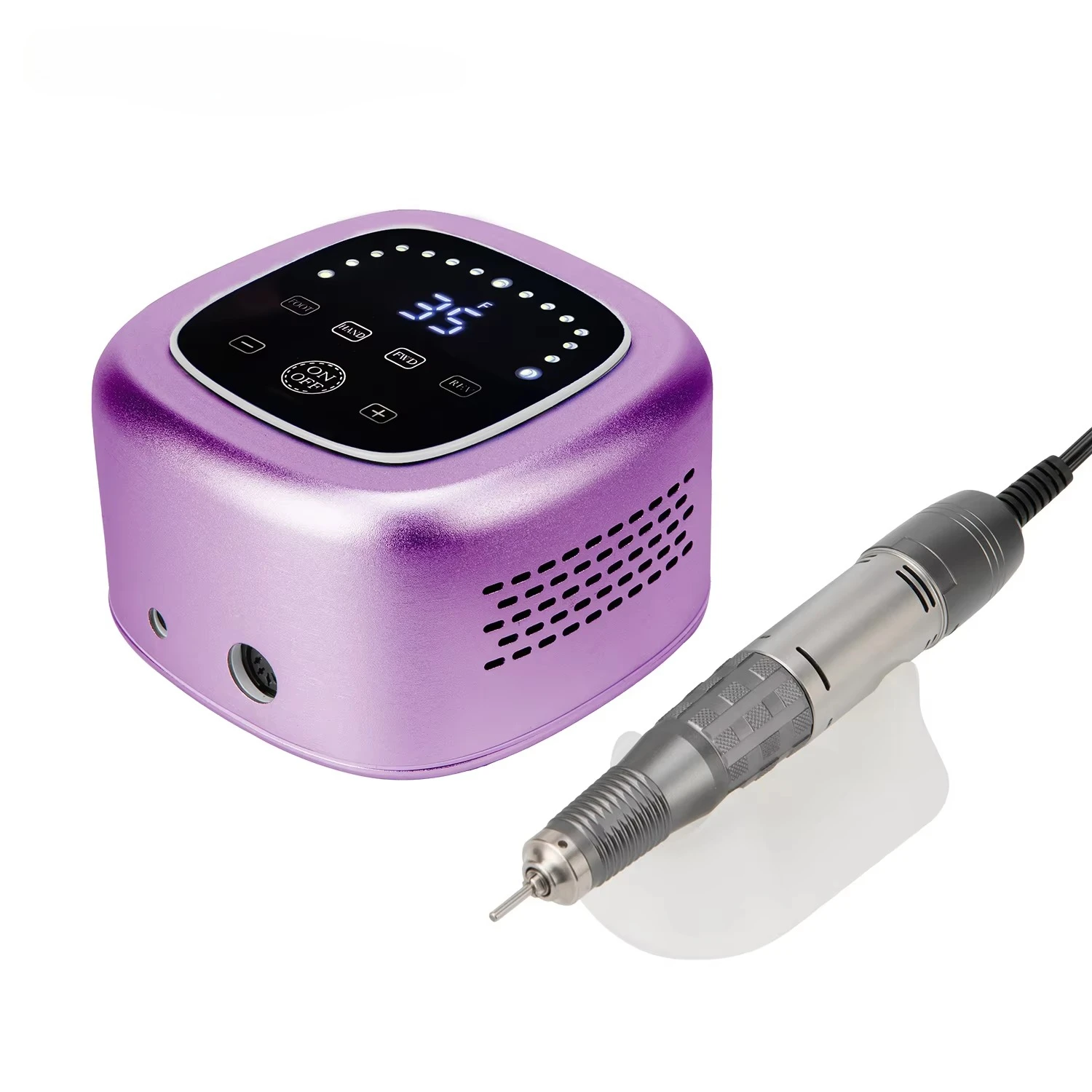 Proveedor de uñas, taladro de uñas fuerte de 75w, 35000rpm, lima electrónica para manicura, juego de brocas gratis, uso en salón, máquina perforadora de uñas profesional