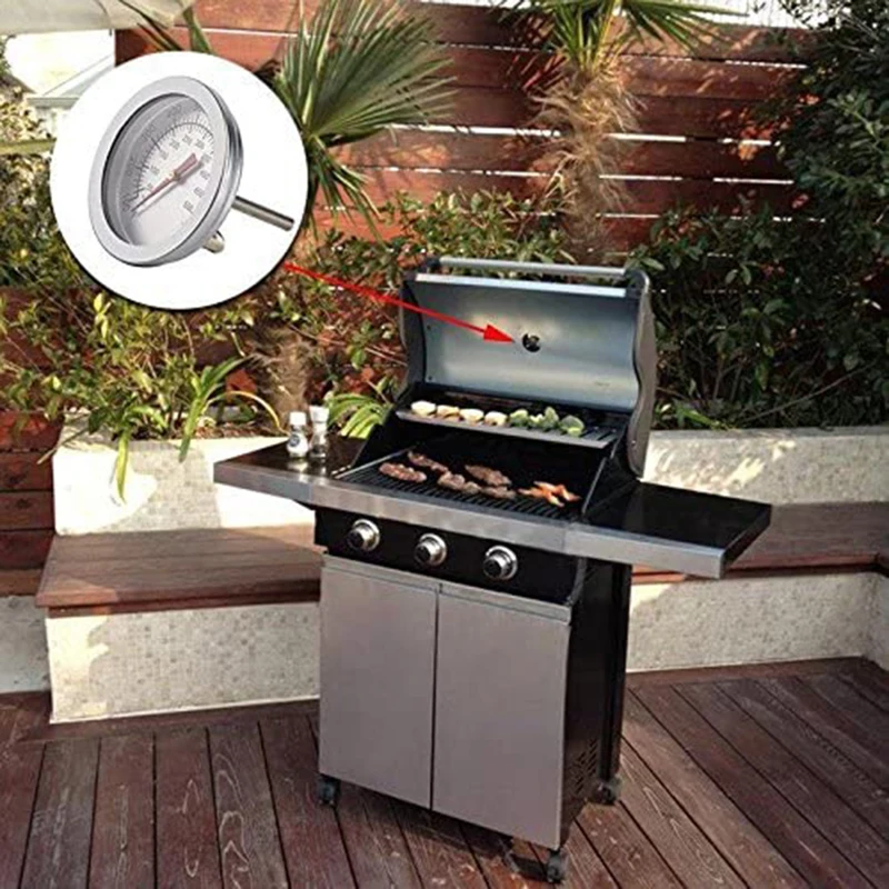 Stainless Steel Oven Thermometer Kitchen Barbecue Bbq Food Bread Thermometer Gauge Microwave Cooker Baking Thermometer 50 – 500℃