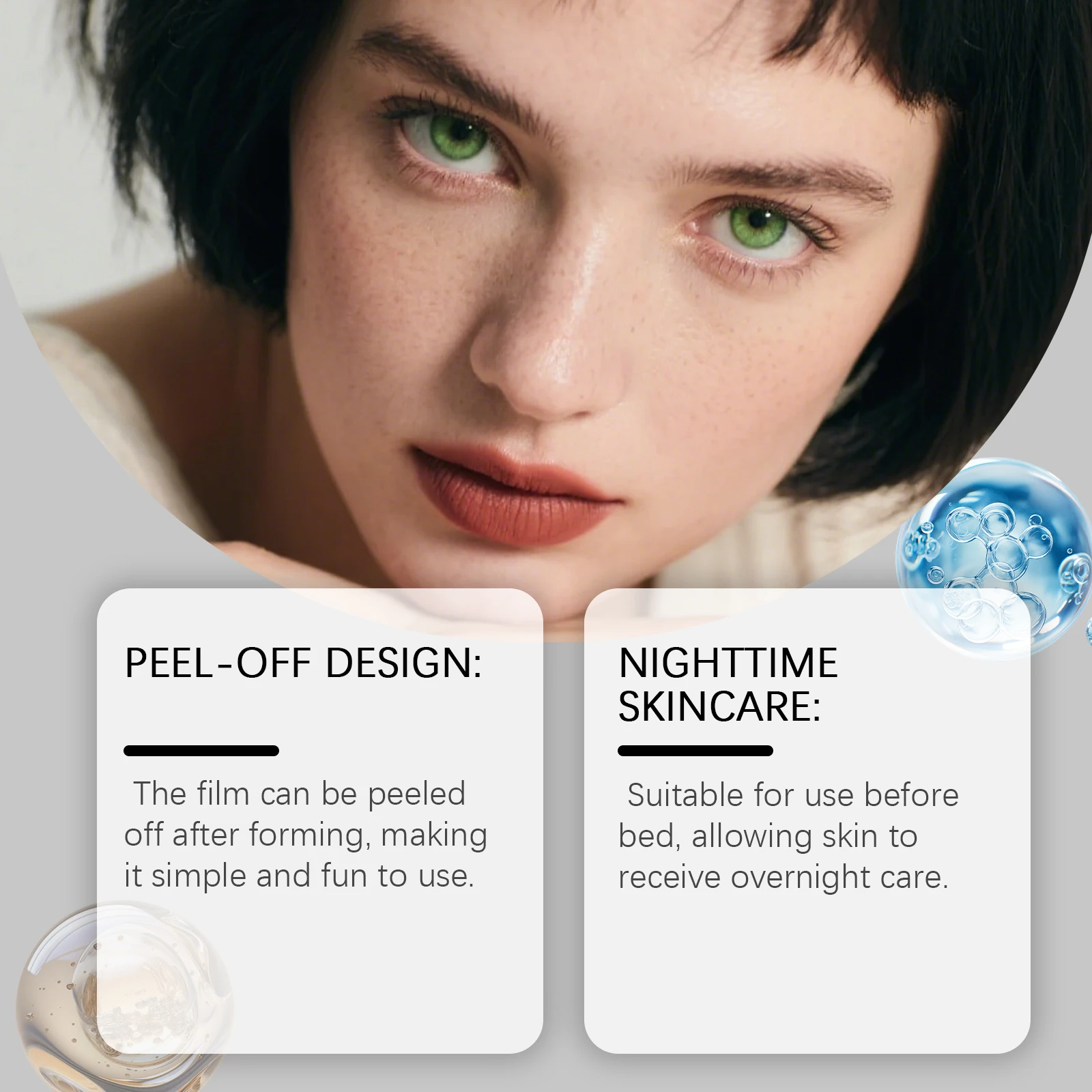 Collagen Rejuvenating Peel Off Facial Mask Deep Hydration Plump Boosting Elasticity Radiance Brightening Night Care Apply Mask