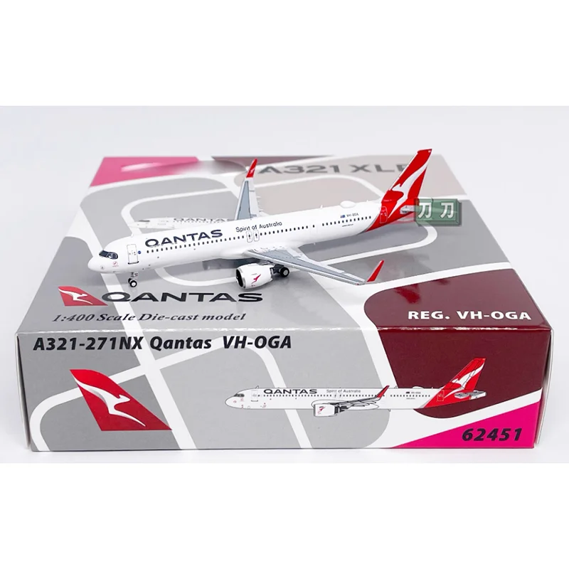 

Литой под давлением масштаб 1/400 Qantas A321-XLR VH-OGA, модель самолета из сплава, коллекция орнаментов, игрушка в подарок