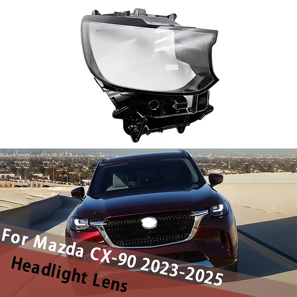 

Прозрачный абажур для Mazda CX-90 2023 2024 2025, корпус фары, крышка объектива, корпус лампы из плексигласа