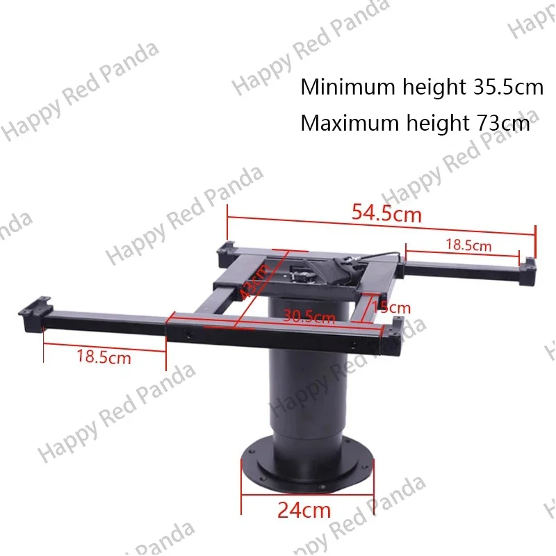 Pneumatic Raised RV Camper Adjustable Table Legs, Adjustable Height table base, Enables Table Top with Swivel and Slide Function