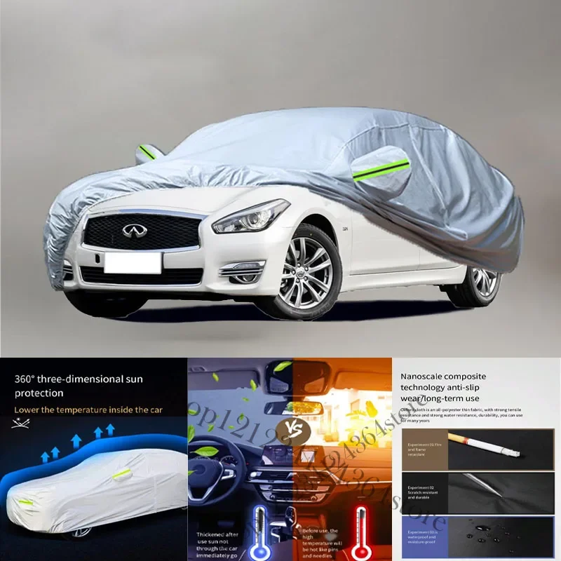 

For Infiniti Q70L fit Outdoor Protection Full Car Covers Snow Cover Sunshade Waterproof Dustproof Exterior Car cover protection