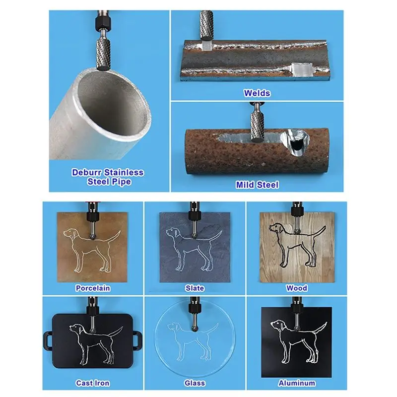 

Набор фрез из карбида вольфрама AA49, 1/4 дюйма, 10 шт., для шлифовальных машин, для обработки металла, дерева, сварных швов, бетона, камня, шлифовки и удаления заусенцев