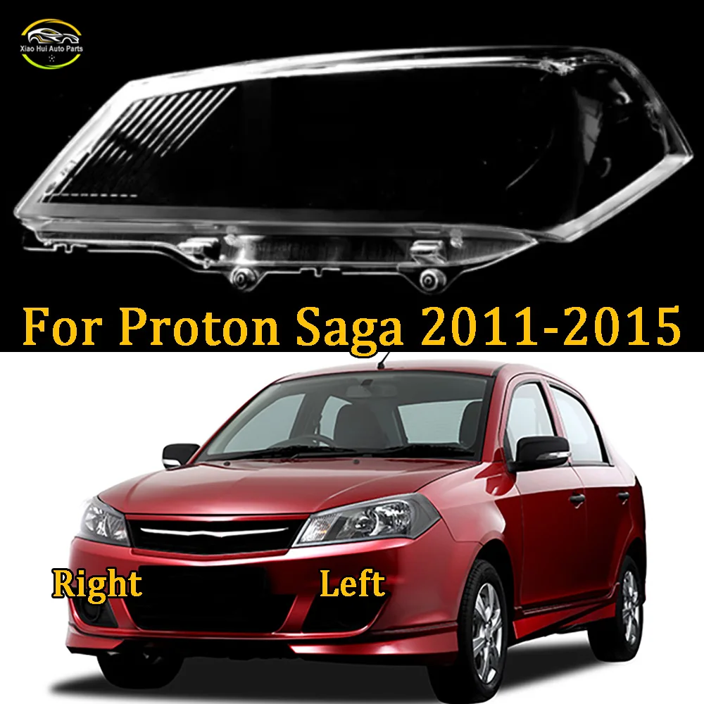 Front Headlight Cover Transparent Mask Headlamp Lamp Shell Replace Original Lampshade Plexiglass For Proton 2011 2012-2015 Saga