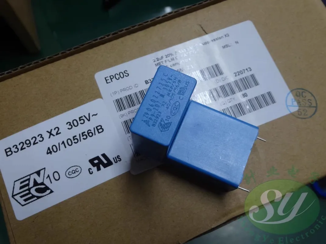 EPCOS 2.2 فائق التوهج/305vAC 2u2 225 صندوق جديد 22 مللي متر فيلم مكثف B32923C3225M