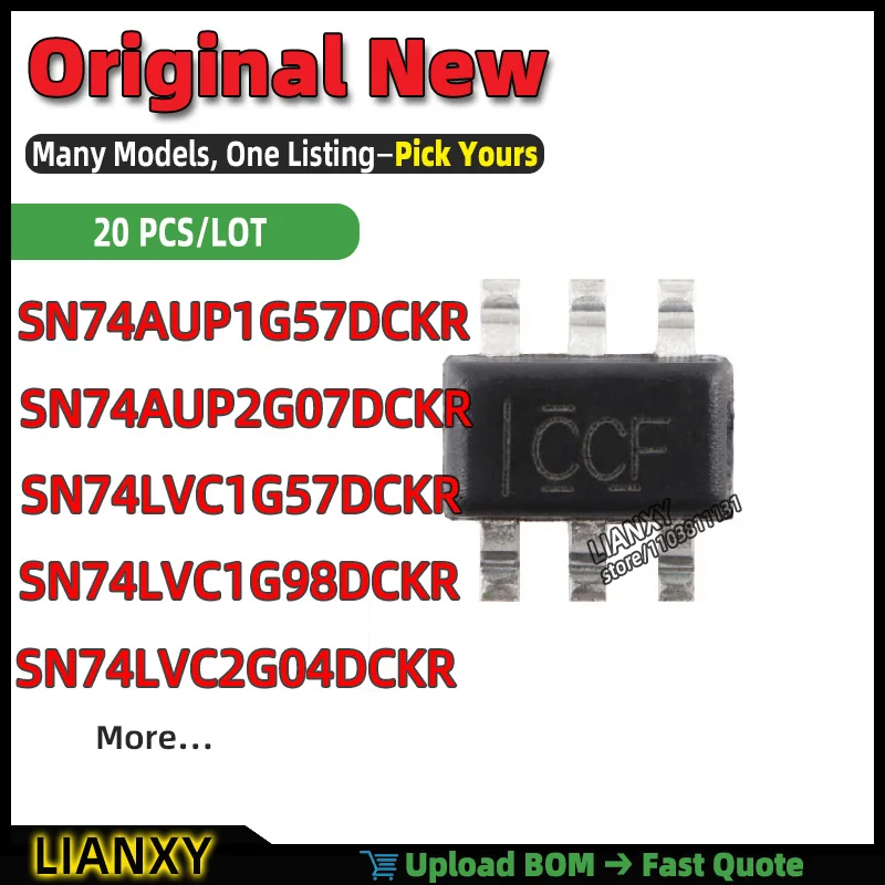 SN74LVC1G57DCKR SN74LVC1G98DCKR SN74AUP2G07DCKR SN74LVC2G04DCKR SN74AUP1G57DCKR TSSOP-6 Dual Buffer New Original