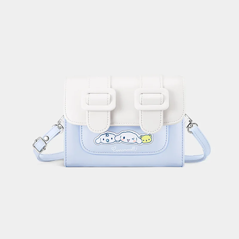 ZGOZgo Genuine Bag Female Babycinnamoroll Crossbody Small Square Bag Fashion Shoulder Underarm Bag