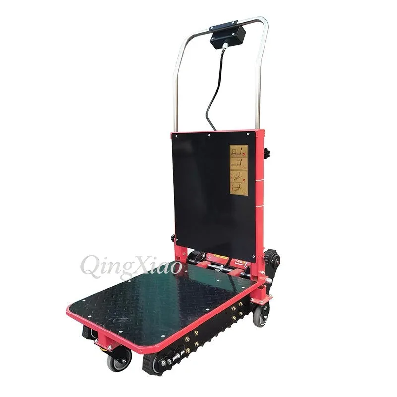 Crawler Electric Stair Climber Silent Folding Cargo Trolley for Delivery Home Appliance Up and Down Stairs Transport Moving Use view 5