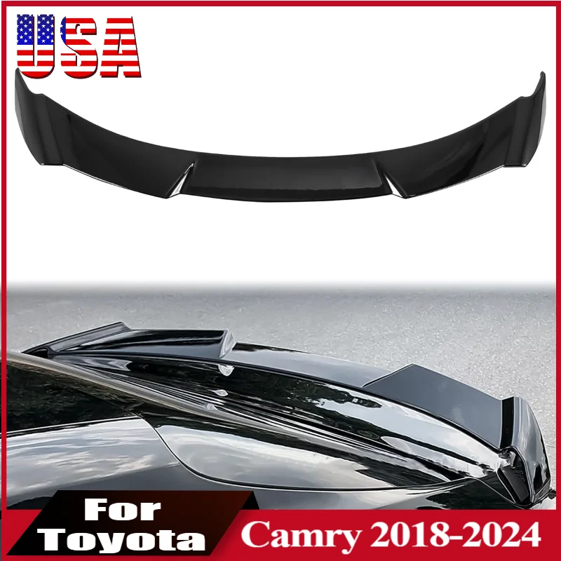 

Rear Trunk Spoiler Wing For Toyota Camry 2018-2024 SE XSE L LE XLE Hybrid Car Trunk Duckbill High Kick Wing Lip Glossy Black