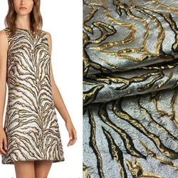 Yarn-dyed Jacquard Fabric Irregular Striped Three-dimensional Spring and Summer Dress Performance Clothing Fabrics by the Meter