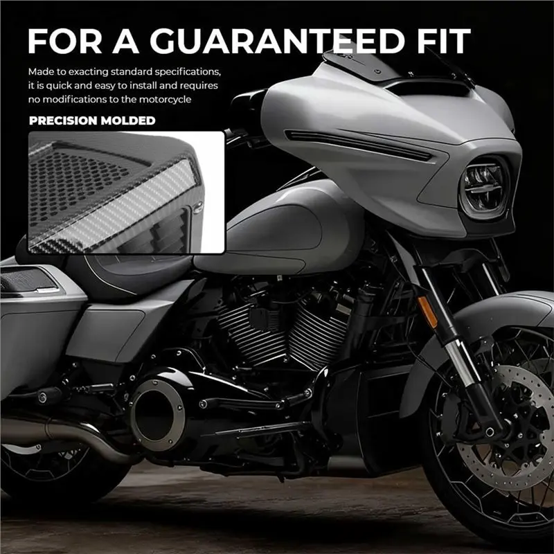 Motorcycle For CVO Road Glide Street Glide FLHXSE FLTRXSE FLHX FLTRX 2023-2025 Chin Spoiler Radiator Cover