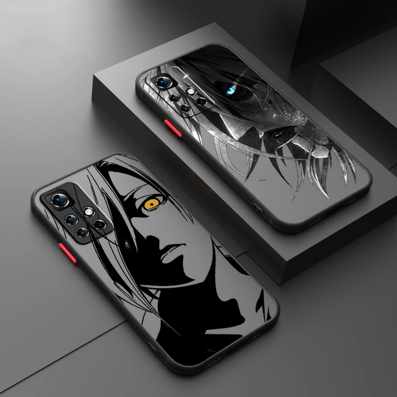 A-Attack On T-Titan Art Anime Frosted Translucent For Redmi Note 13 12 12S 12T 11 11T 11E 10 10S 9 Pro Plus 5G Funda Phone Case