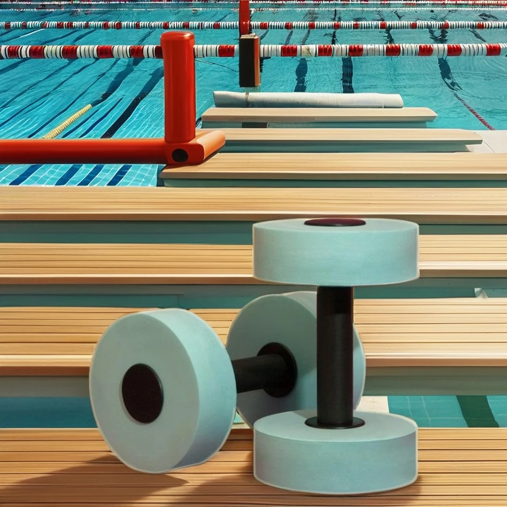 Picture 7: Portable Floating EVA Foam Water Dumbbells for Training