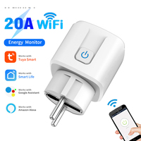 TUYA Smart Plug wifi zigbee Socket EU Plug 20A With Power Monitor Timing Function Voice Control Works With Alexa Google Home