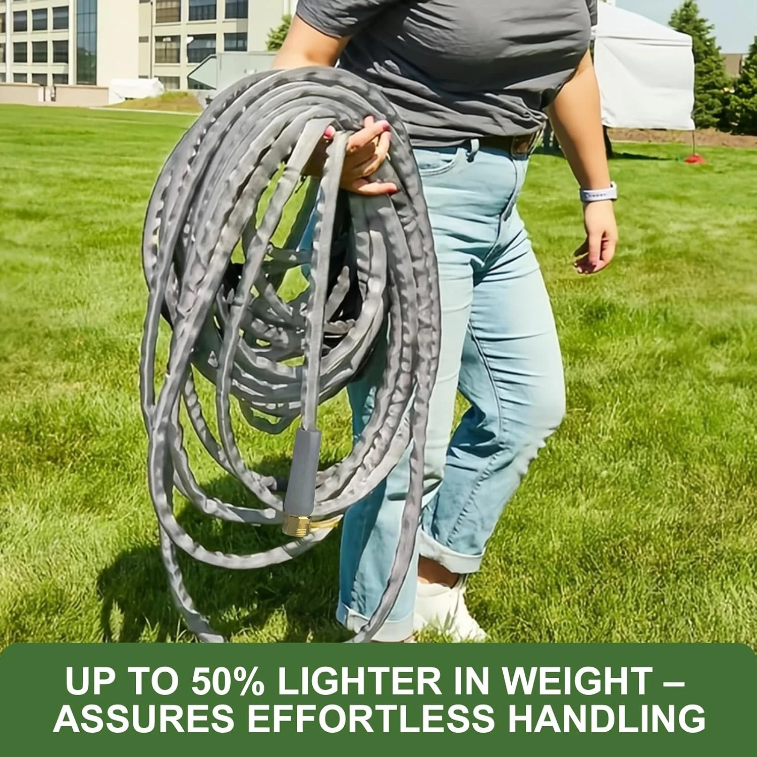 

100FT Non-Expanding Garden Hose, Ultra-Light & Flexible Water Hose - Burst-Resistant, Kink-Free, High-Pressure,New Popularity