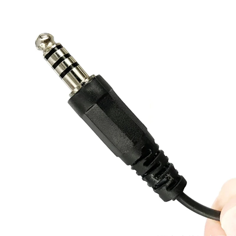 Throat Mic,Retractable Heavy-Duty Throat Control Microphone Headset Plug ( PTT Is Not Included)