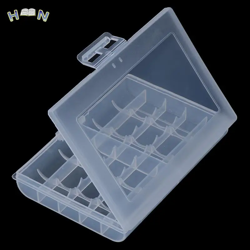 Plastic Battery Holder Box Organizer Container For AA And AAA Battery Storage Boxes Case Cover For AA & AAA Battery