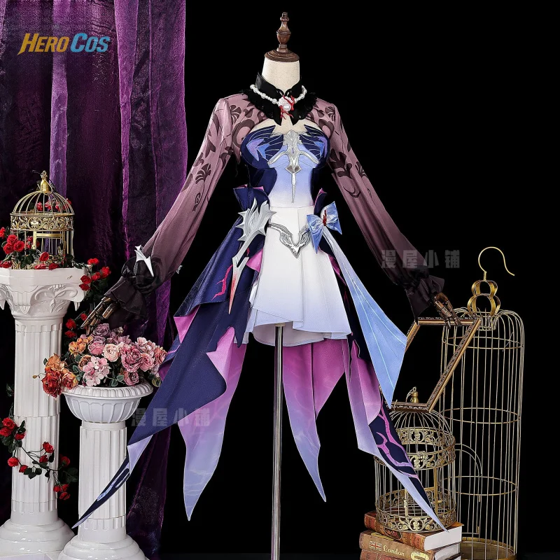 

Honkai Star Rail Hyzine Cosplay Costume Full Set Uniform Role Play Halloween Carnival Party Outfit for Women HERO Cos
