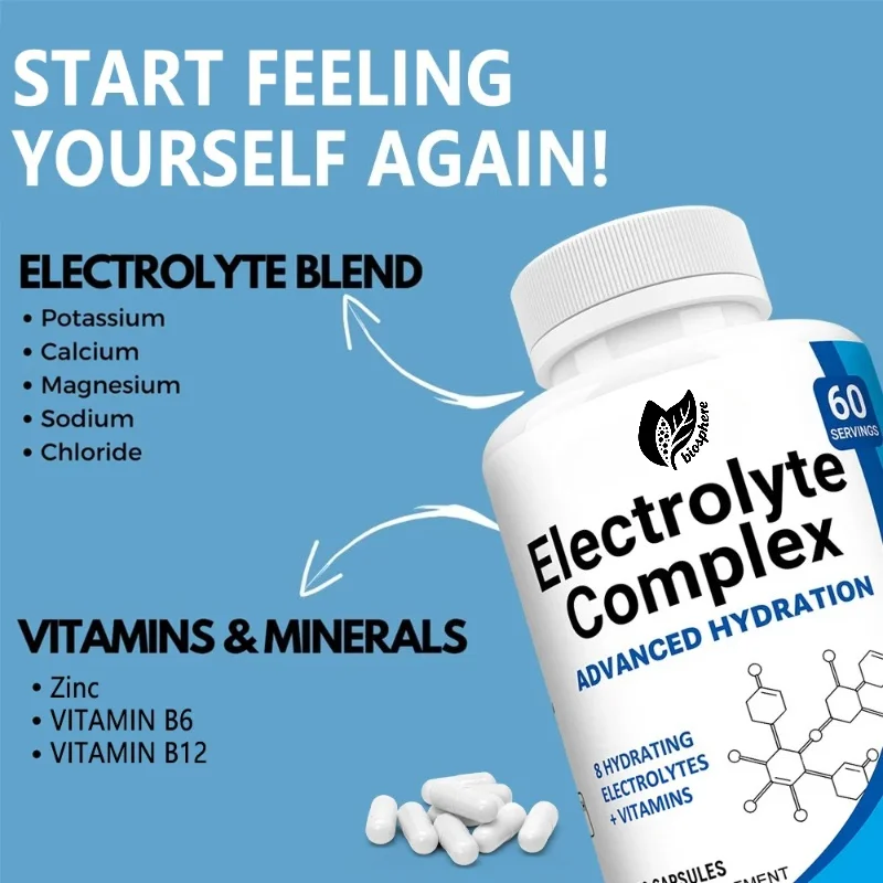 Premium Electrolyte Capsules - Maintaining Electrolyte Levels, Sports Recovery,Energy Health,Dietary Supplement