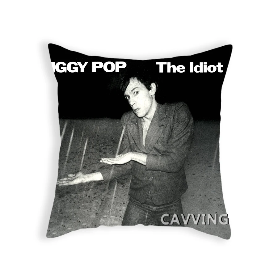 Iggy Pop  3D Printed Polyester Decorative Pillowcases Throw Pillow Cover Square Zipper Cases Fans Gifts Home Decor  F01