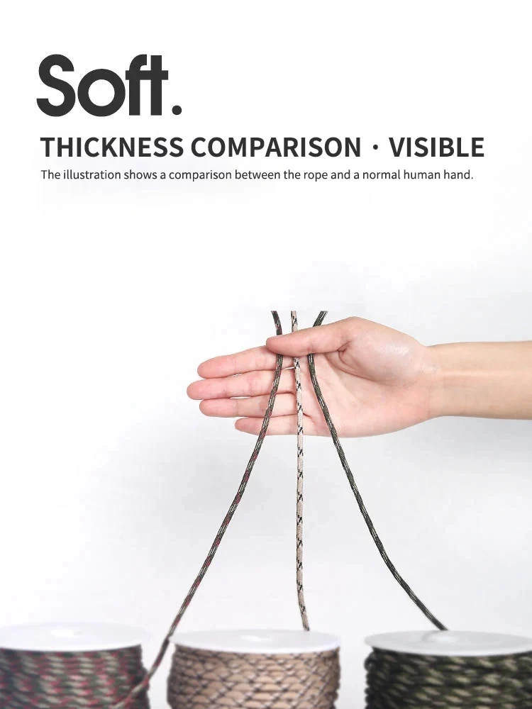 

9-ядерный 550 паракордный шнур 5 15 30 м диаметром 4 мм для кемпинга на открытом воздухе, шнур для выживания, парашютная веревка, аксессуары для походной палатки