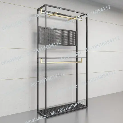 

Double Floor-to-ceiling High-end Shelf Business Suit Shirt Hanger Display Rack