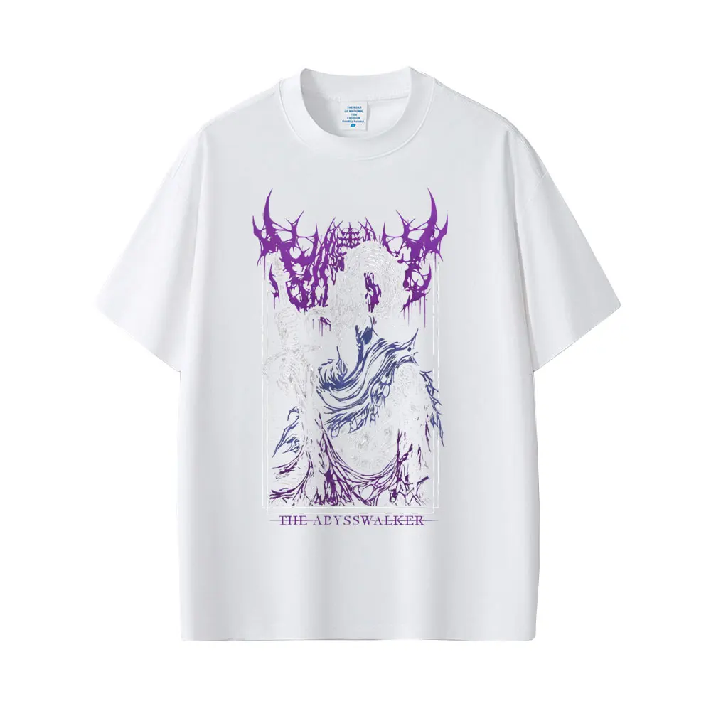 Game Dark Souls Artorias The Abysswalker Graphic T-shirt Men Women Vintage Gothic Rock T-shirts Men's Punk Oversized T Shirts view 4