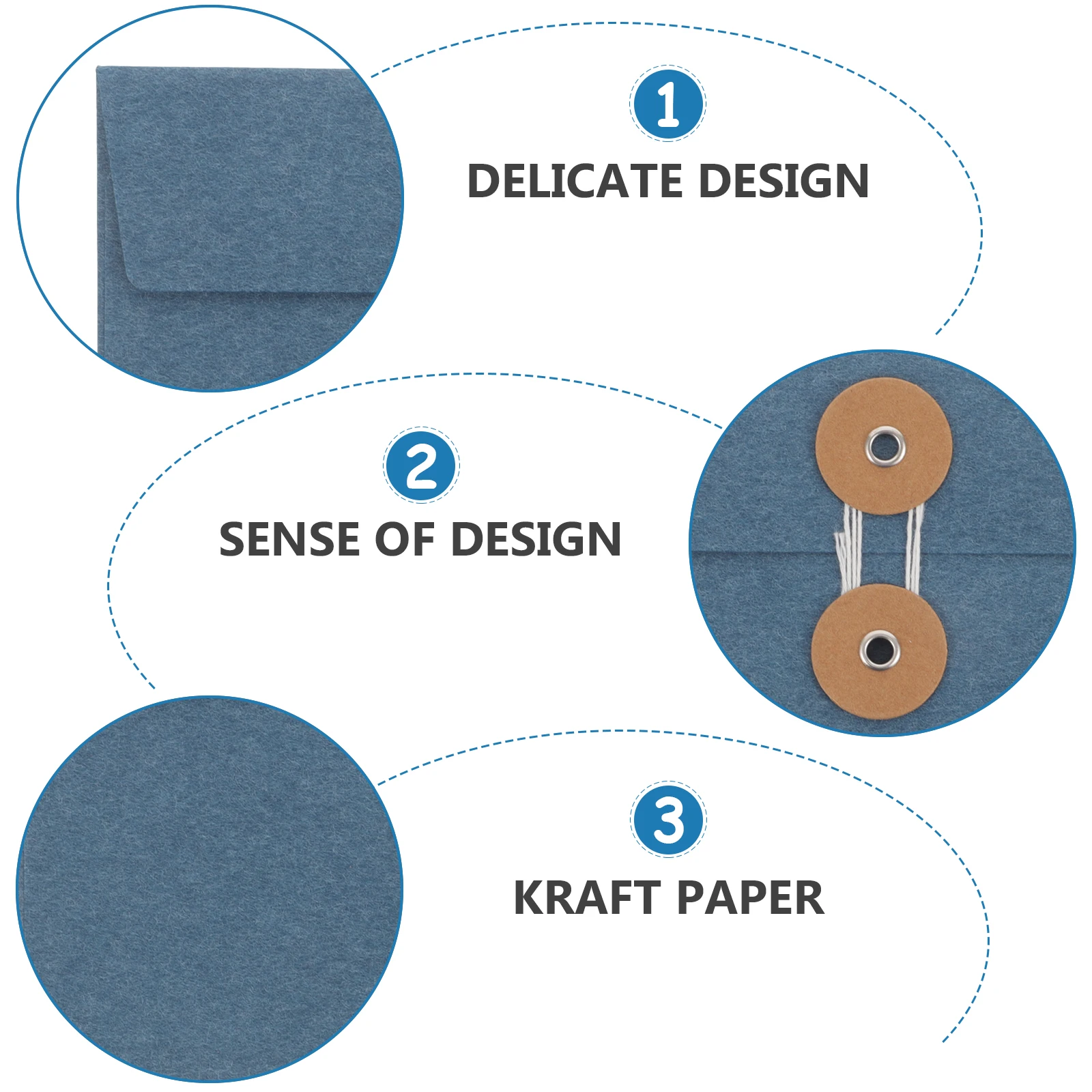 

10 Pcs Retro Buckle Envelope Paper Bag Postcard Envelopes Pocket Decorative File Bags Kraft Document String Storage