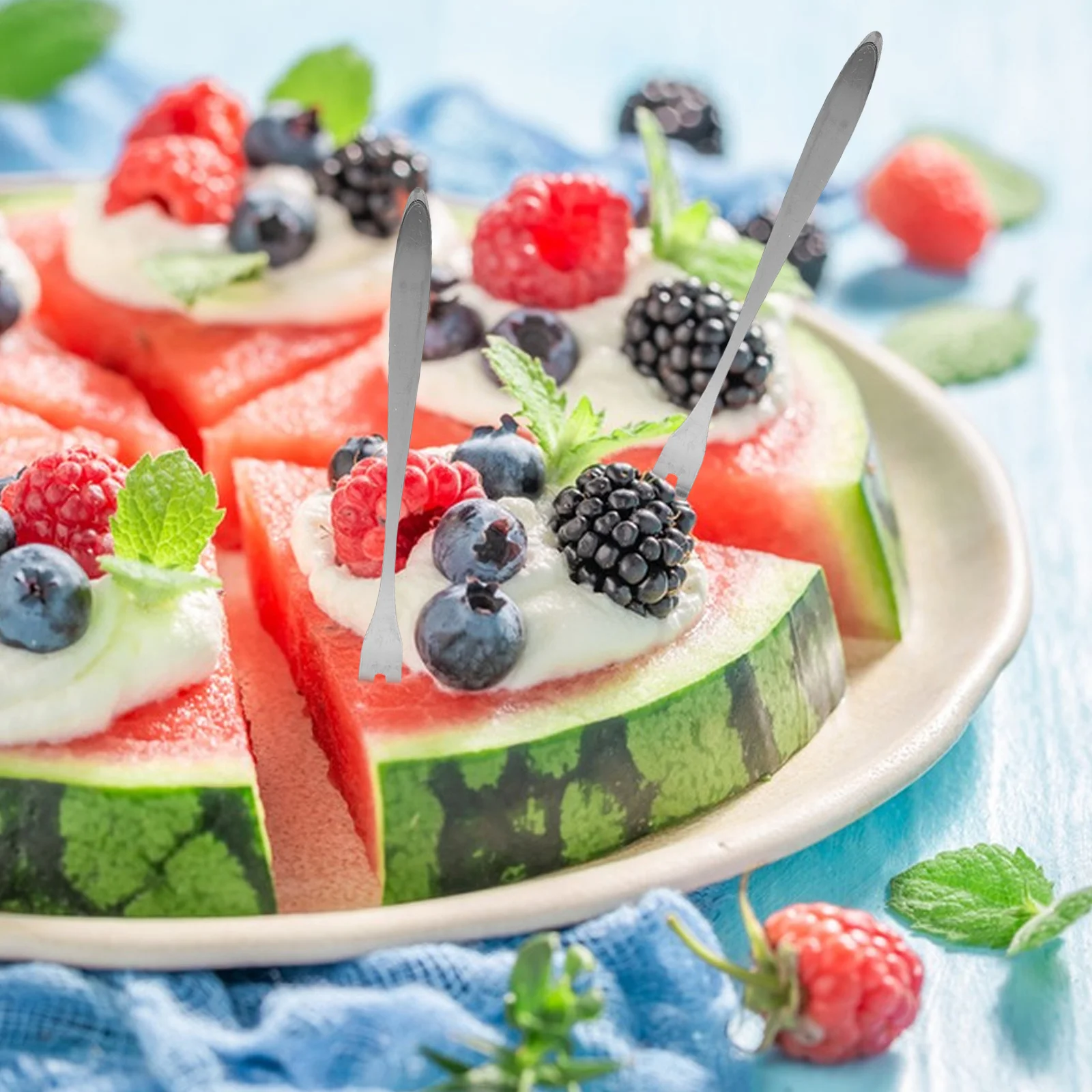 

1 set 1 Set Stainless Steel Cake Forks Knife Set For Dessert Fruit Serving Elegant Party Wedding Appetizer Tools Cake Server Kit