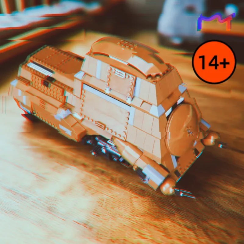 

1326 шт., строительные блоки MTT, военная транспортная модель автомобиля, кирпичи MOC-7662, игрушки для детей, подарки на Рождество и день рождения