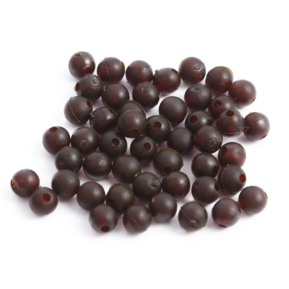 

Beans Fishing Accessories Fishing Soft Bead with Hole Line Set Bead Stopper Fishing Beads Stopper Anti-winding Beans Space Bean