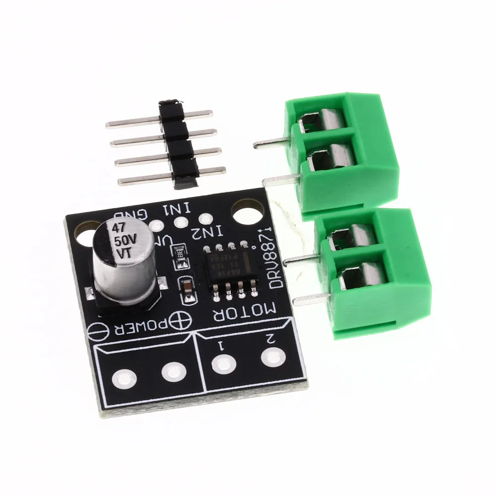 

Prototyping Robotics DRV8871 Motor Driver Brushed DC Controller Black Peak 3.6A Current Overcurrent Protection