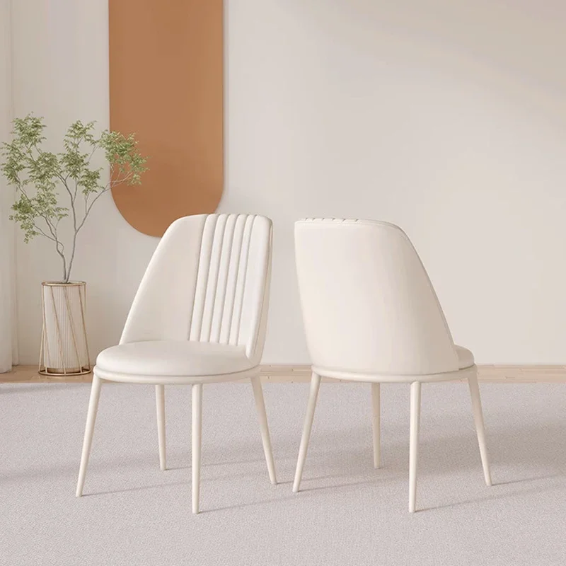 

Chaise Design Nordic Furniture Room Office Chair Balcony Living Rooms Chairs Dining Armchair Salle Manger Bedroom Sofa White