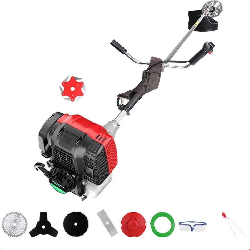 Lawn Mower 40c c 2.5HP Gasoline Engine Knapsack Petrol Mower Brush Cutter Tree Cutter Mini Tiller For Grass Garden Tool