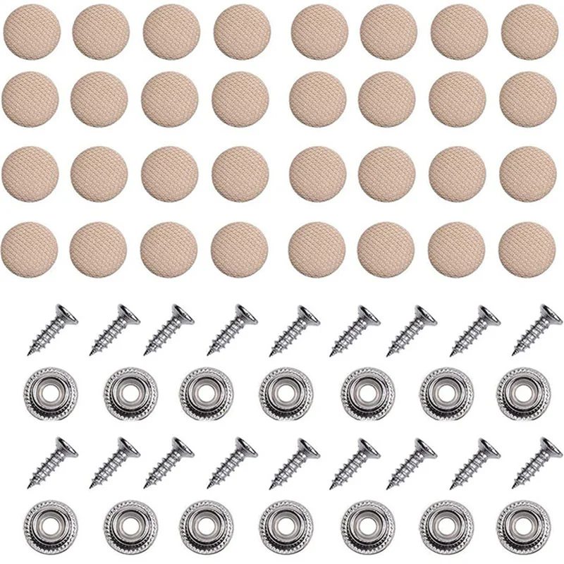 10/30/60pcs Car Roof Cloth Fixing Buckle Snap Rivets Retainer Car Trucks Motorcycles Buses Car Roof Cloth Off Fixed Screw Buckle