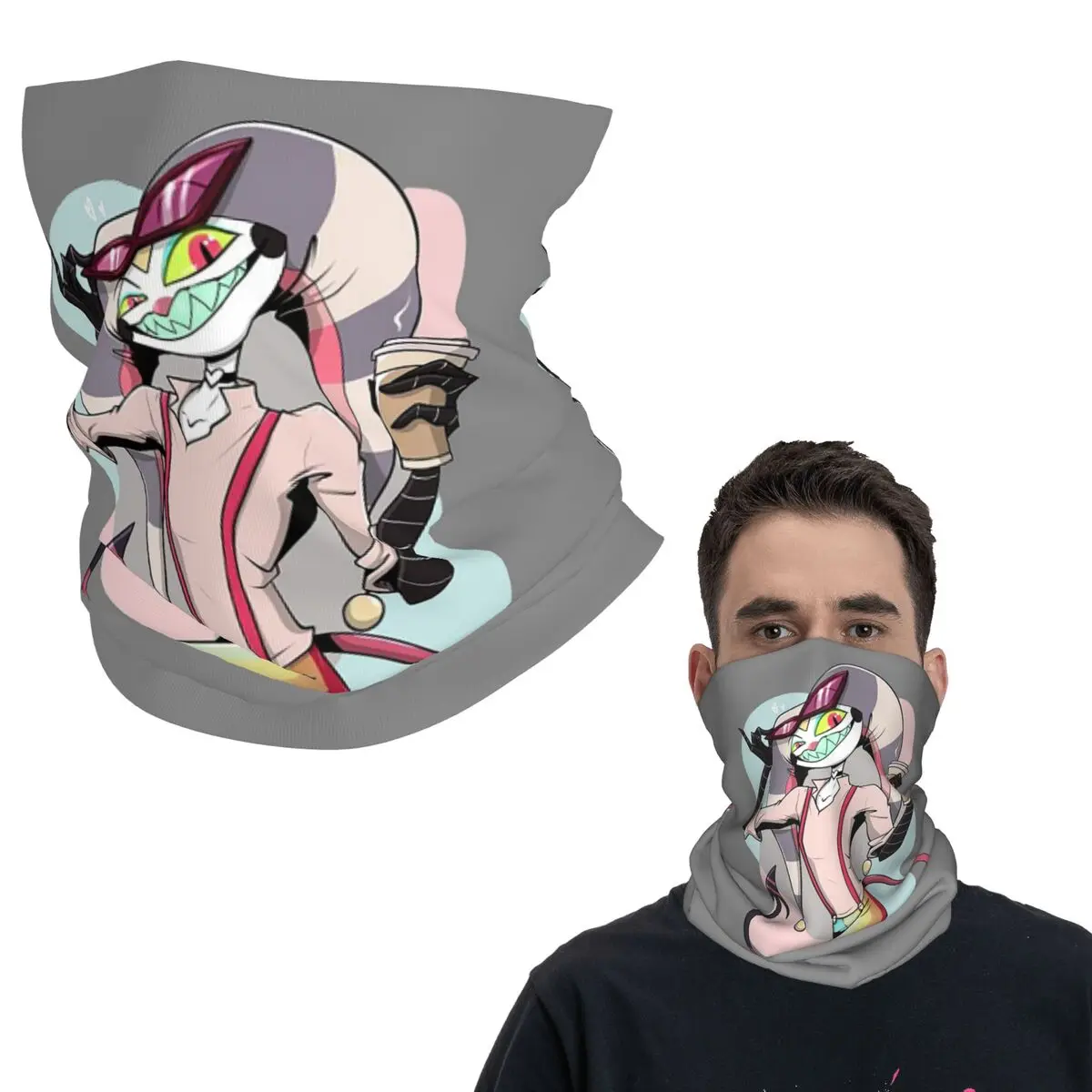 

Fizzarolli Helluva Boss бандана на шею гетры с принтом шарф многофункциональная повязка на голову для верховой езды для мужчин женщин взрослых