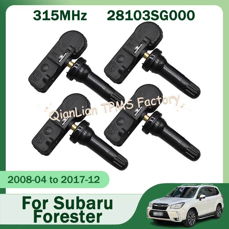 

1/4 шт. 28103SG000 система контроля давления в шинах для Subaru Forester Impreza Legacy Outback Tribeca WRX XV 315 МГц датчик шин