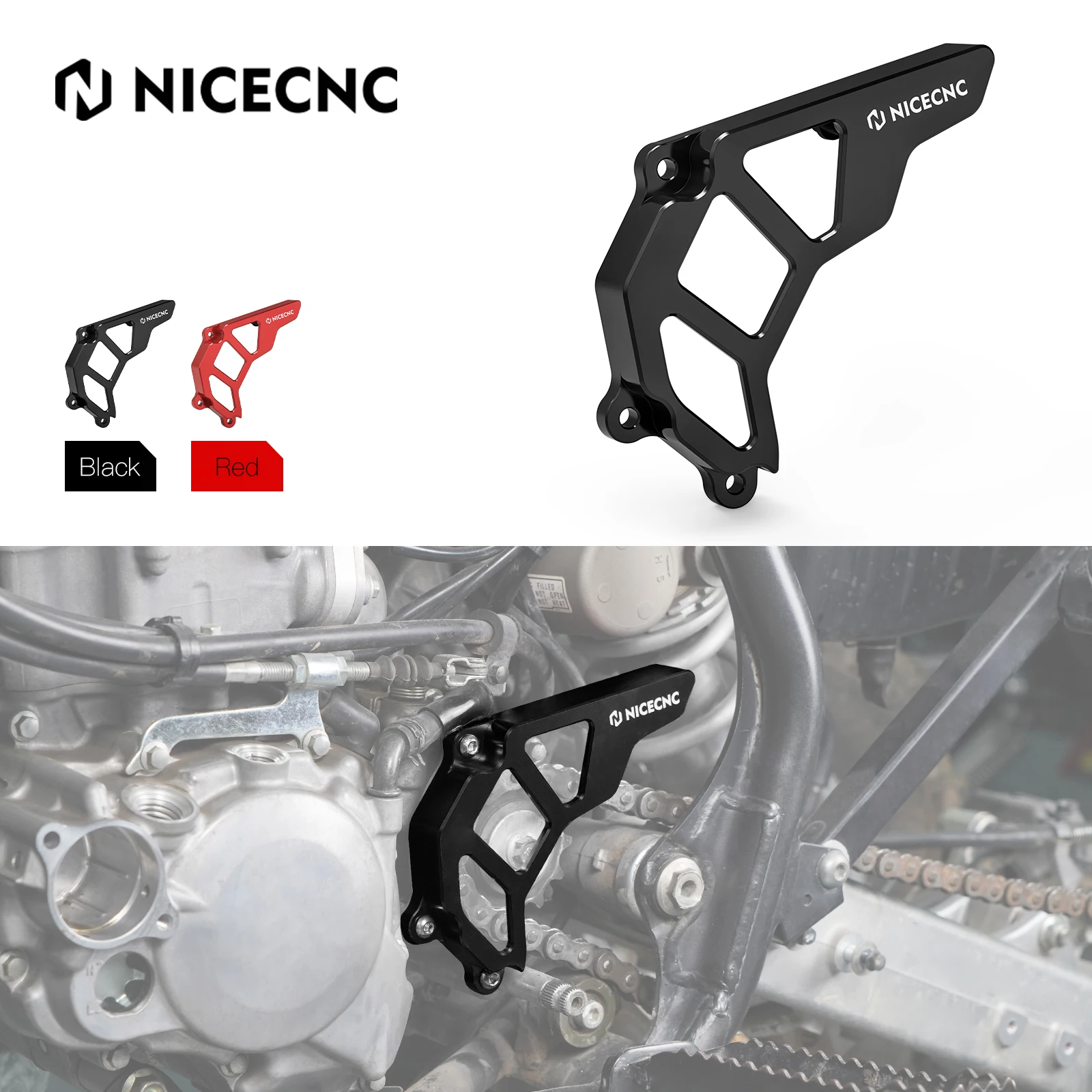 

For Honda TRX450R 2006-2009 2010-2014 Front Sprocket Cover ATV TRX450ER TRX 450R Case Saver Chain Guard 2006-2014 Aluminum
