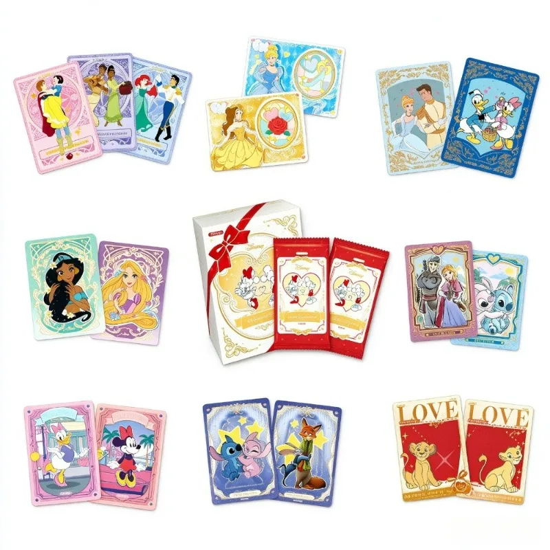 Disney Romance Series Trading Cards Blind Bag Mickey Minnie Collectible Card Game Anime Memorabilia Cute Surprise Gift For Fan