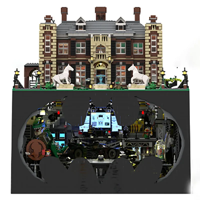 جديد MOC اللبنات بناء نموذج بات مانور وحدات اللبنات لعب الأطفال هدية لتقوم بها بنفسك الجمعية مجموعة