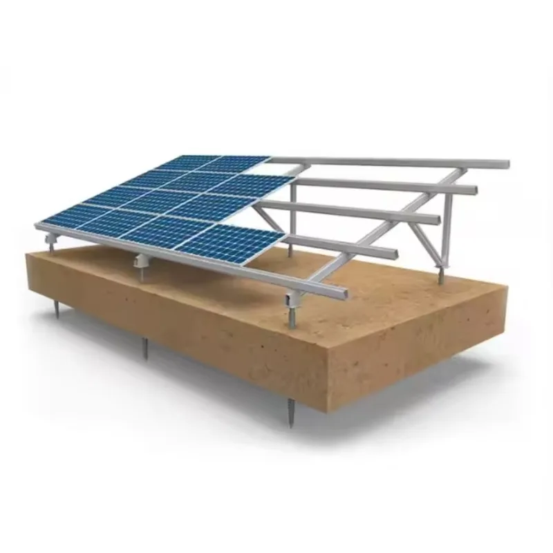 Ground Adjustable Pv Solar Mounting Bracket Ground Aluminum Alloy Support - Detail 1