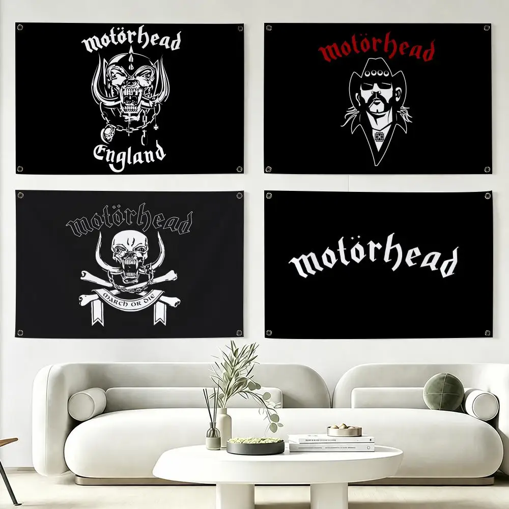 M-motorhead Band Singer Flags Flag Suitable For Party Club Outdoor Interior Wall Art Decoration Banner Gift
